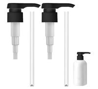 2 bombas dosificadoras de jarabe de 1 litro, cabezales de bomba reutilizables, cabezales dispensadores para botellas con rosca 28/410