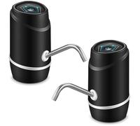 2 bombas eléctricas para botella de agua, carga USB y dispensador automático de agua potable que funciona con pilas, interruptor portátil de un solo toque para el hogar, oficina, cocina
