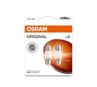OSRAM ORIGINAL FESTOON - 10w - 12V - Bombilla adicional - PAQUETE DE 2