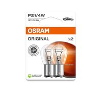 2 Bombillas De Luz De Freno P21 4W 12V 21 4W BAZ15d OSRAM Para Diversos Coches