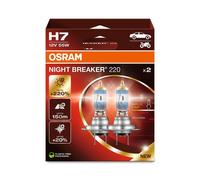 2 Bombillas H7 12V 55W PX26d Luz-Expert OSRAM NIGHT BREAKER® +220% Más Brillante