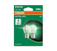 2 Bombillas Intermitente P21W 12V 21W BA15s OSRAM Ultra Vida para Diversos Coche