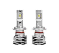 2 bombillas LED Canbus H4 H7 9003 de 30.000 lm, sin ventilador, for faros delanteros de coche, motocicleta, 12 V y 24 V.(H4)