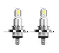 2 Bombillas LED Superbrillantes de 110 W, 2600 Lm, H4 para Faros Delanteros de Motocicletas, Coches, Camiones, SUV y Vehículos Recreativos (Luz amarilla/3000K)