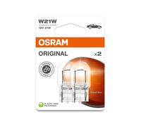 2 Bombillas para Luz Intermitente W21W 12V 21W W3x16d OSRAM Apto Diversos Coche