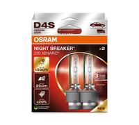 OSRAM XENARC NIGHT BREAKER 220, D4S, +220% más brillo, lámpara de faro de xenón, 66440XN2-2HB, Caja plegable (2 lámparas)