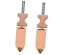 2 boquillas de acero endurecido de 0,4 mm, kit de boquilla de alto flujo desmontable rápido con bloque de calentador de cobre, compatible con impresora 3D Flashforge AD5X, piezas de repuesto de