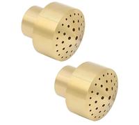 2 boquillas de fuente de agua, boquilla de fuente de agua de columna de latón G1/2 pulgadas, boquilla de agua de fuente de estanque de jardín, cabezal de aspersor de boquilla de fuente, cabezal de