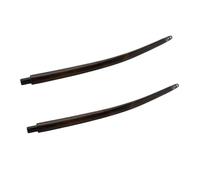 2 boquillas de madera de boj negro para pipas de tabaco - Boquilla de repuesto con 260 mm de longitud, apta para pipas de 10,3 mm | Boquilla para silbatos como accesorio de pipa