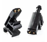 2 boquillas para lavadora de parabrisas con calefacción para Xantia 1993-1998 para Berlingo 1996-2009, repuesto 6438A0, spray de agua ABS negro