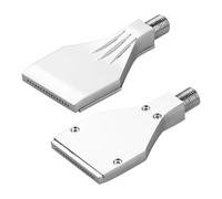 2 boquillas planas de acero inoxidable G1/4 rosca macho, boquilla de soplado de aire de 16 agujeros para riego de jardín, limpieza de alta presión, limpieza de aire comprimido, soplador