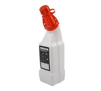 2 Botella de Mezcla 1L, Contenedor de Relación Gasolina-Aceite, para Desbrozadora, Cortasetos, Soplador de Hojas, Jarra de Mezcla Portátil con Proporciones 50: 40: 35: 25: