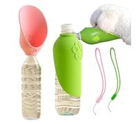 2 botellas de agua portátiles para perros, dispensador de agua para mascotas al aire libre, recipiente a prueba de fugas, taza de hidratación para perros, cuenco de silicona ligero, para caminar
