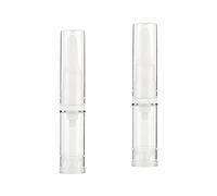 2 botellas de bomba de prensa de viaje, fundaciones, maquillaje, loción, botellas de vacío de 10 ml