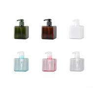 2 botellas de plástico de 8 onzas para jabón líquido, champú, acondicionador, lavado corporal, loción hidratante, crema y cuidado personal (transparente)