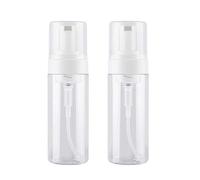 2 botellas de plástico vacías de 150 ml/5 onzas líquidas, dispensador de jabón espumoso, cosméticos, artículos de tocador para jabón de manos, champú y gel de ducha, etc