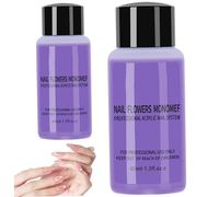 2 botellas monómero líquido acrílico de uñas 40 ml Professional Safe suave acrílico Monómero de uñas Líquido para nailon Home, líquidos