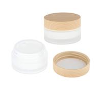 2 botellas vacías redondas de recambio para crema facial, loción, cosméticos, frascos de 30 g