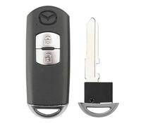 2 Botones 3 Botones Smart Remote Key Shell Case Fob Carcasa de Llave de Coche Funda Mando para Mazda 3 5 6 CX-5 CX-7 CX-9 MX-5 Miata RX-8 2006-2018 (2 Botón)