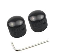 2 botones de cúpula de metal con orificio para bajos eléctricos, control de volumen, potenciómetro, parte de bajo, guitarra eléctrica, bajo