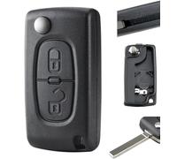 2 botones Flip Car Key Fob caso para Citroen C2 C3 C4 C8 Picasso Dispatch Aircross Crosser Peugeot 207 307 308 807 3008 5008 Expert Partner Car Remote Key Shell CE0536 VA2 Blade