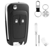 2 Botones Opel Carcasa Llave de Coche con Pila CR2032 y Llavero