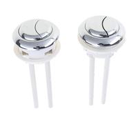 2 botones redondos para inodoro, doble pulsador, tanque de agua ajustable, para el hogar, hotel, redondo, botón de descarga