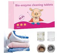 2 Boxes Multi-Functional Bio-Enzyme Cleaning Tablets, Bio-Enzyme Explosive Salt - Active Biological Enzyme Washing,Powerful Stain Removing Bio-Enzyme Cleaning Tablets For Clothes,Curtains,Shoes