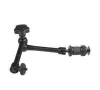 2. Brazo articulado ajustable de 11 pulgadas con abrazadera de metal resistente y soporte de liberación rápida para accesorios de producción de video, brazo mágico de cámara resistente