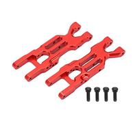 2 brazos de suspensión inferiores traseros de aluminio RC para Losi MiniT 2.0 2WD 1/18 RC Stadium Truck (rojo)