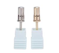 2 brocas de mandril para uñas acrílicas, acero de tungsteno, herramienta profesional de manicura y pedicura, bandas de lijado de uñas, eje