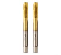 2 brocas de rosca de tornillo de revestimiento M2 métricas rectas de acero alto 6542 recubierto de titanio, varios tamaños, resistencia al desgaste para reparación de maquinaria de muebles (para m3)