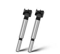 2 brocas Forstner de 19 mm, 93 mm de longitud con vástago redondo para agujeros profundos para madera, madera dura, madera blanda