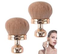 2 brochas autobronceadoras, pinceles para la cara marrón, pincel corporal, pincel autobronceador, cepillo de bronceado para cuerpo facial de 3 pulgadas para base, corrector, crema
