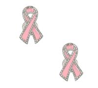 2 Broches De Cinta Con Lazo Para El Pecho Con Palabras Decorativas Para Solapa Conmemorativos De Color Rosa Con La Palabra &Quot;Oh Awareness&Quot; Para Mujer De Aleación