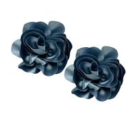 2 broches de flores de tela de satén para mujer, broche grande de flores de rosa para fiesta, baile, boda, banquete, elegante broche de moda de camelia para mujeres y niñas, 5.5 pulgadas, Large, Seda