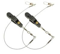 2 broches de liberación de línea de pesca para mejorar la pesca en alta mar, tensión ajustable para diversas técnicas y necesidades de aparejos (negro)