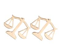 2 broches de solapa para juez, diseño de escamas de oro Libra, joyería de metal, insignia, cárdigan, traje para mujeres, hombres, ropa, abrigo, camisa, vestido, bolsa, mochila, accesorios