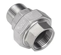 2" BSPT Female-Male Socket Union Coupler 304 Stainless Steel Pipe Fitting Connector