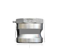 2" BSPT Female x Type A Camlock Quick Disconnect Coupling 304 Stianless Cam Groove For Hose Pumps Homebrew