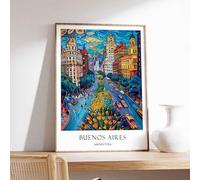 2 Buenos Aires Poster Home Decor Travel Art Argentinian Wall Art Argentina Travel Poster Buenos Poster A4 - Inspirador Motivacional Arte de la pared Vida diaria Cita alentadoras frases cortas famosas