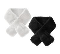 2 Bufandas De Felpa, Bufanda Cálida De Invierno, Bufanda Para Mujer, Bufanda De Moda Simple, Bufanda Para Exteriores A Prueba De Viento, Accesorios Cálidos