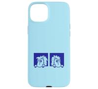 2 Caballo Mirar hacia Fuera Estable Granja Puerta Montar Am Carcasa para iPhone 15 Plus