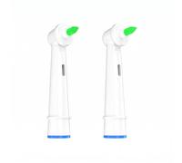2 Cabezales Interdentales de Recambio para Oral-B, Ortodoncia e Implantes | Cerdas DuPont de 0,15 mm, Limpieza Profunda de Encías, Eliminación de Placa para Espacios Inaccesibles, Color Blanco
