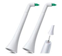 2 cabezales interdentales para cepillos de dientes sónicos, cabezales de clic blanco, limpieza precisa de los espacios interdentales, accesorios para Philips Sonicare, Dontodent, Ortodóntico