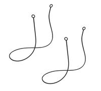 2 Cable de Tapones para los Oídos, Cordón de Tapones para los Oídos de Silicona Anticaída Cordón de Earplugs con Puntas Extraíbles Evitando que Tapones para Oídos se Caigan