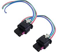 2 cables adaptadores de arnés de cableado de repuesto para sensor de estacionamiento de 3 pines de 20 cm 4F0973703 compatible con VW Jetta Passat Golf Beetle A3 A4 A6 Skoda Seat