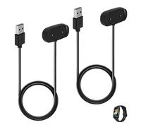 2 Cables Cargador Compatibles con Amazfit GTR 2 GTS 2 Mini GTS 2e Bip U Pro Active Edge T-Rex Pro Pop Zepp E Z Smartwatch USB Cable de Carga Rápida Protección Sobrecarga Portátil Ligero Negro