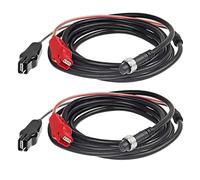 2 cables de alimentación de carrete de pesca eléctrico de 10 pies, cable de alimentación que conecta la batería a carretes, compatible con Daiwa Tanacom 1000 750 500, Seaborg 500MJ, Leobritz, Shimano,