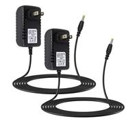 2 cables de alimentación para Alexa Dot de 3ª, 4ª y 5ª generación 2022, Echo Show, cable de carga negro, fuente de alimentación de 1,5 m de largo